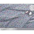 thumbnail image 2 of Soimoi Moss Georgette Fabric Dot & Triangle Geometric Print Sewing Fabric Yard 42 Inch Wide, 2 of 3