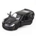 thumbnail image 6 of 1/36 Chevrolet Corvette C7 Alloy Diecast Super Sport Car Model Toys Simulation Metal Vehicle Body With Pull Back Children's Toys, 6 of 7
