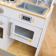 KidKraft Lets Cook Wooden Play Kitchen with Lights & Sounds and Pull-Down Faucet