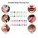 thumbnail image 4 of Pendiente de moda Anillo de lengua Cuerpo de acero inoxidable Piercing de lengua Barbell Labymos Piercing de lengua, 4 of 7