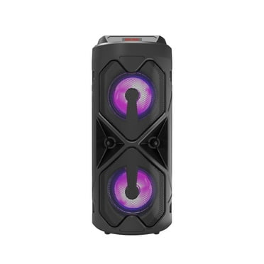 Spring Savings! Outoloxit Bluetooth Speakers, Wireless Portable Bluetooth Stereo Sound with Lights, Dance Speakers Outdoor Plug-in Card High-power Subwoofer, Black