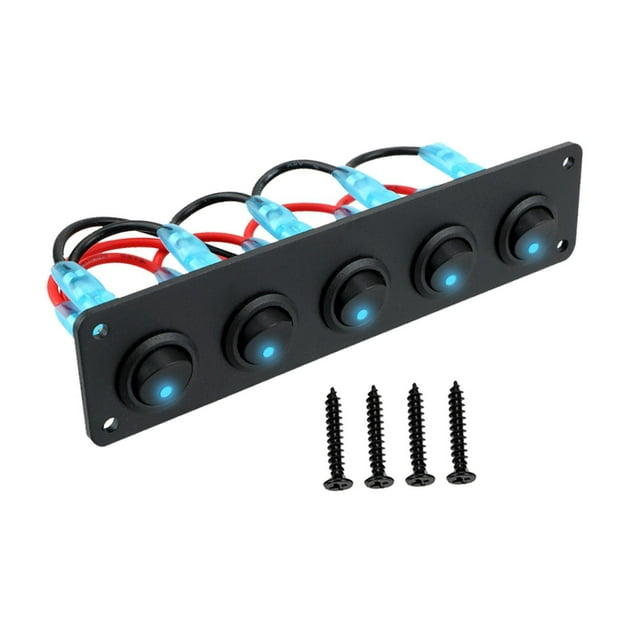 Panel de interruptores s fácil de instalar, interruptor de encendido y apagado para autobuses marinos y automóviles E