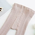 thumbnail image 5 of Girls Tights-Baby Toddler Cable Knit Cotton Footed Leggings Stocking Pants-Thick Winter Legging Pantyhose Stockings Pinks l, 5 of 7