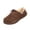 Brown_012, variant on Women's Fleece Lined Faux Suede Mule Slippers, Adjustable Drawstring Slip-On Winter Clogs, Non-Slip Warm Indoor Outdoor House Shoes White 5.5(EU-36)
