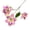 Pink & Purple, variant on Riguas Artificial Lily Flower 3 Heads Full Bloom Faux Lily Branch with Leaves Real Touch Fake Lilium Flower for DIY Wedding Bouquet Floral Arrangement