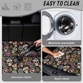 thumbnail image 4 of KUIFORTI Floral Skull Universal Car Trunk Mat Polyester Trunk Protective Mat Practical Auto Interior Accessories Easy to Clean Fits Most Sedan & SUV Car Cargo Liner, 4 of 7