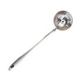 thumbnail image 4 of DOLITY Colander Spoon Strainer Scoop Long Handle Home Vegetables Hot Pot Soup Ladle Silver, 4 of 9
