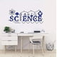 thumbnail image 2 of BlueCalcomanía de pared Ciencia Arte Química Etiqueta de la pared para el laboratorio escolar Calcomanía del hogar para maestros Decoración de la habitación de los niños Dw2960 (az, 2 of 5