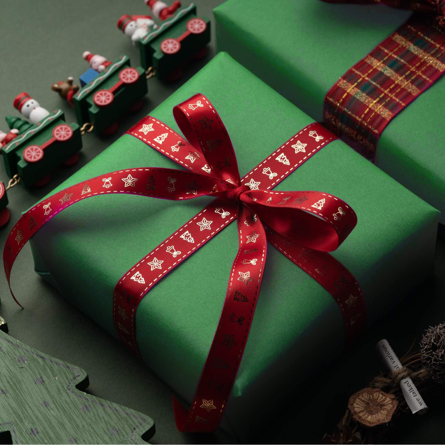 RICHTOP Green Kraft Wrapping Paper Roll photo 2