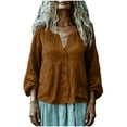 thumbnail image 2 of Neewe Womens Long Sleeve Shirts Casual Summer Fashion Ladie Tops Loose Fit Spring Lightweight Clothes Beach Vacation, 2 of 7