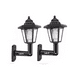 thumbnail image 1 of 2 Piezas Lámparas Español Led Solar Farol Pared Lab.G Negro, 1 of 5