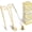 Gold, variant on 3 in 1 Candle Wick Trimmer, Candle Snuffer, Bell Shaped Candle Wick Dipper, Oil Lamp Scissor Cutter Tool Stainless Steel Candle Accessories Set(Gold)