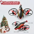 thumbnail image 6 of Jiakora 2.4G Remote Control Helicopter RC Airplane Gift for Kids 4-8, 2 Batteries, One Button Takeoff/Landing, Fixed Height Hovering, Air Roll, Birthday Christmas Toy(Red), 6 of 8