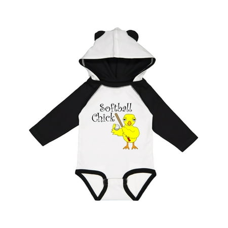 

Inktastic Softball Chick Text Gift Baby Girl Long Sleeve Bodysuit