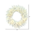thumbnail image 2 of Vickerman 30" Sparkle White Spruce Artificial Christmas Wreath, Warm White LED Lights, 2 of 3