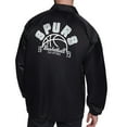 thumbnail image 2 of Men's Starter Black San Antonio Spurs Retro Logo Raglan Coaches Full-Snap Jacket, 2 of 2