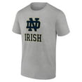 thumbnail image 2 of Men's Heather Gray Notre Dame Fighting Irish Logo T-Shirt, 2 of 3