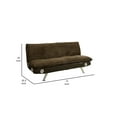 thumbnail image 5 of Benzara Gallagher Contemporary Sofa Futon With Audio Speaker, Dark Brown, 5 of 5