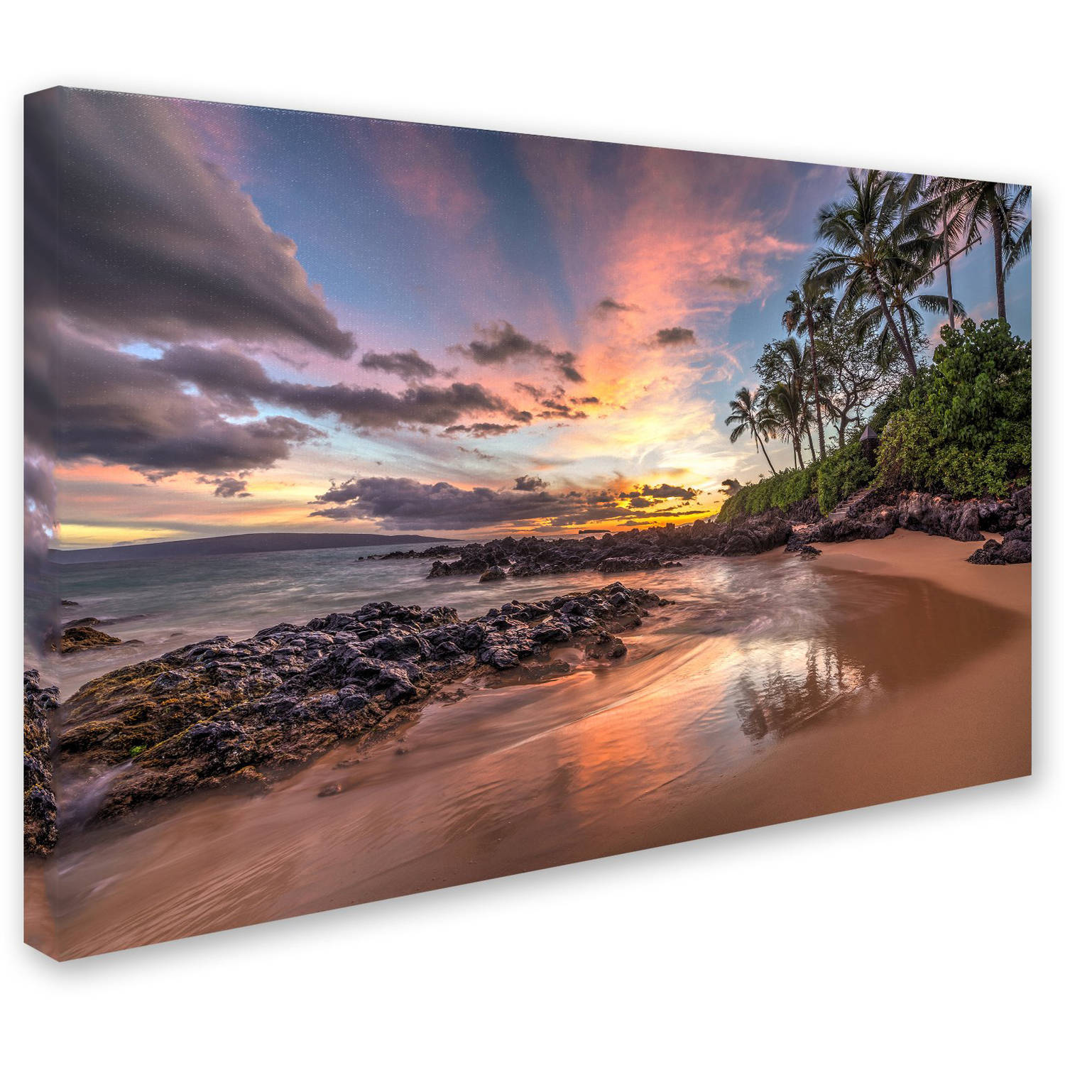 Trademark Fine Art 'Hawaiian Sunset Wonder' Canvas Art by Pierre Leclerc