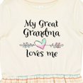 thumbnail image 4 of Inktastic My Great Grandma Loves Me Heart Great Grandchild Girls Toddler Dress, 4 of 5
