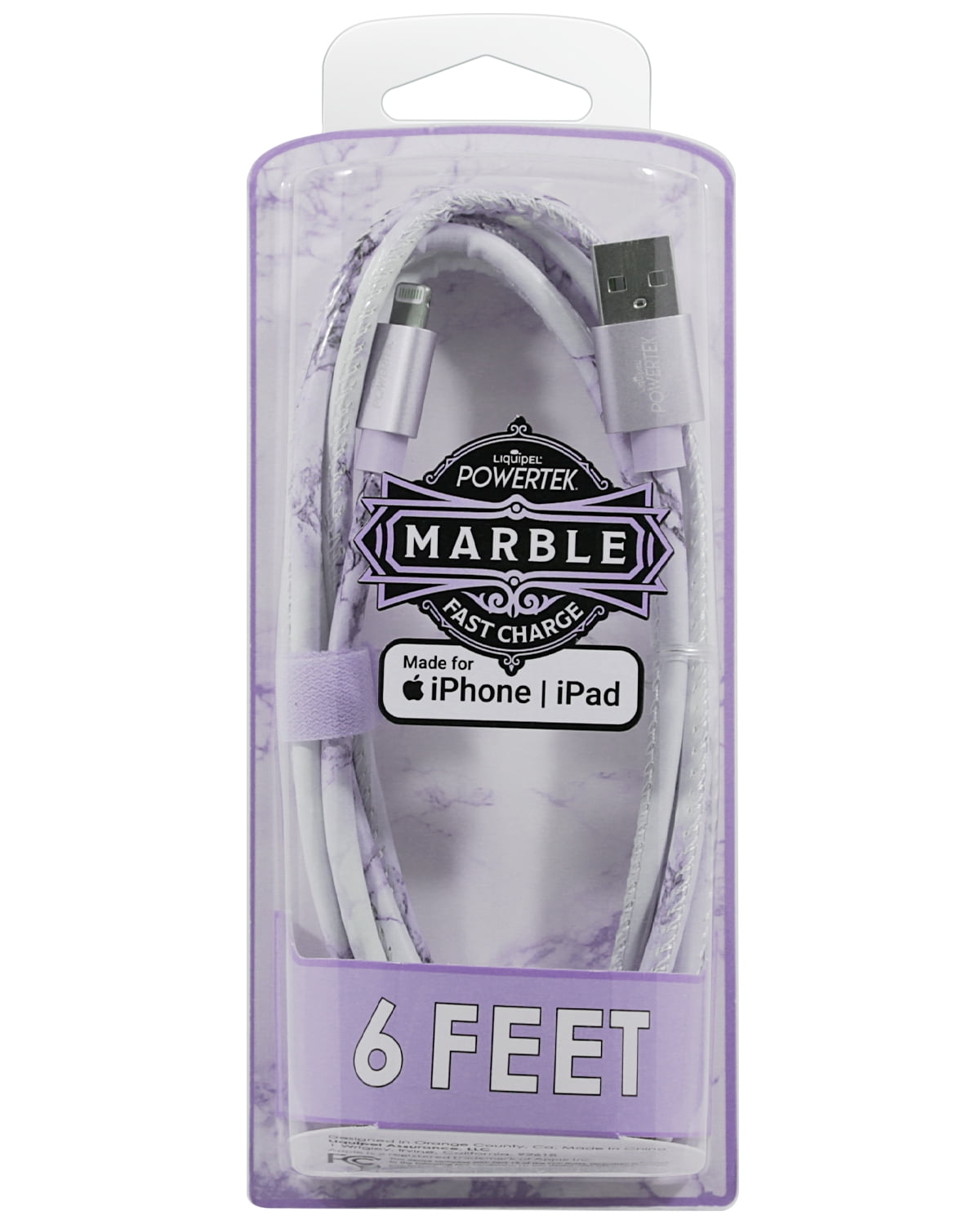 Liquipel Lightning Marble Cable - Purple