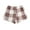 Brown, variant on biudgviw Womens Plaid Flannel Pajama Shorts Drawstring Elastic Waist Thermal Sleep Shorts Baggy Lounge Comfy Pj Bottoms