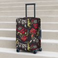 thumbnail image 2 of Lsque Vintage Gaming Printed Luggage Cover, Travel Luggage Protector,Scratch and Dirt Resistant, Fits 18-32 Inch Luggage - Small, 2 of 9