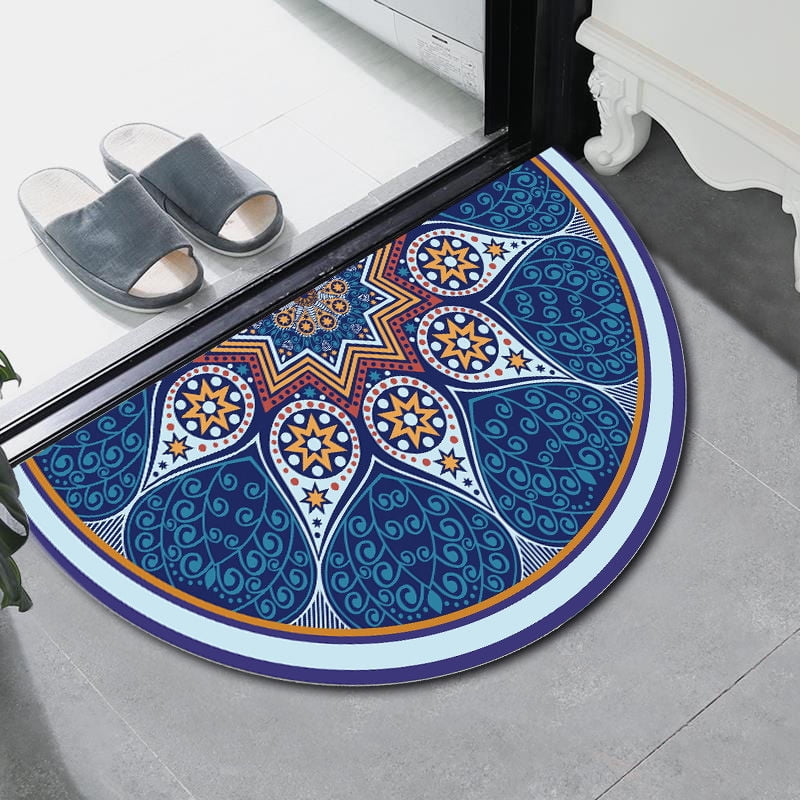 Semicircular Floor Carpet Mat Half Round Entrance Door Rug NonSlip