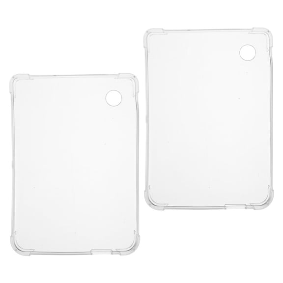 Luxshiny 2Pcs Transparent Silicone E-Reader Protective Case Clear Sleeve for