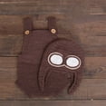 thumbnail image 2 of Jinsinto Baby Girl pilot Set Newborn Photography Props Baby brown, 2 of 4