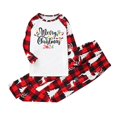 thumbnail image 3 of Odeerbi Christmas Pajamas for Family Holiday Long Sleeve Family Christmas Pajamas Matching Sets Toddler Parent-Child Printed Home Wear Two-Piece Sleepwear Xmas Family Matching PJs Set Red, 3 of 7