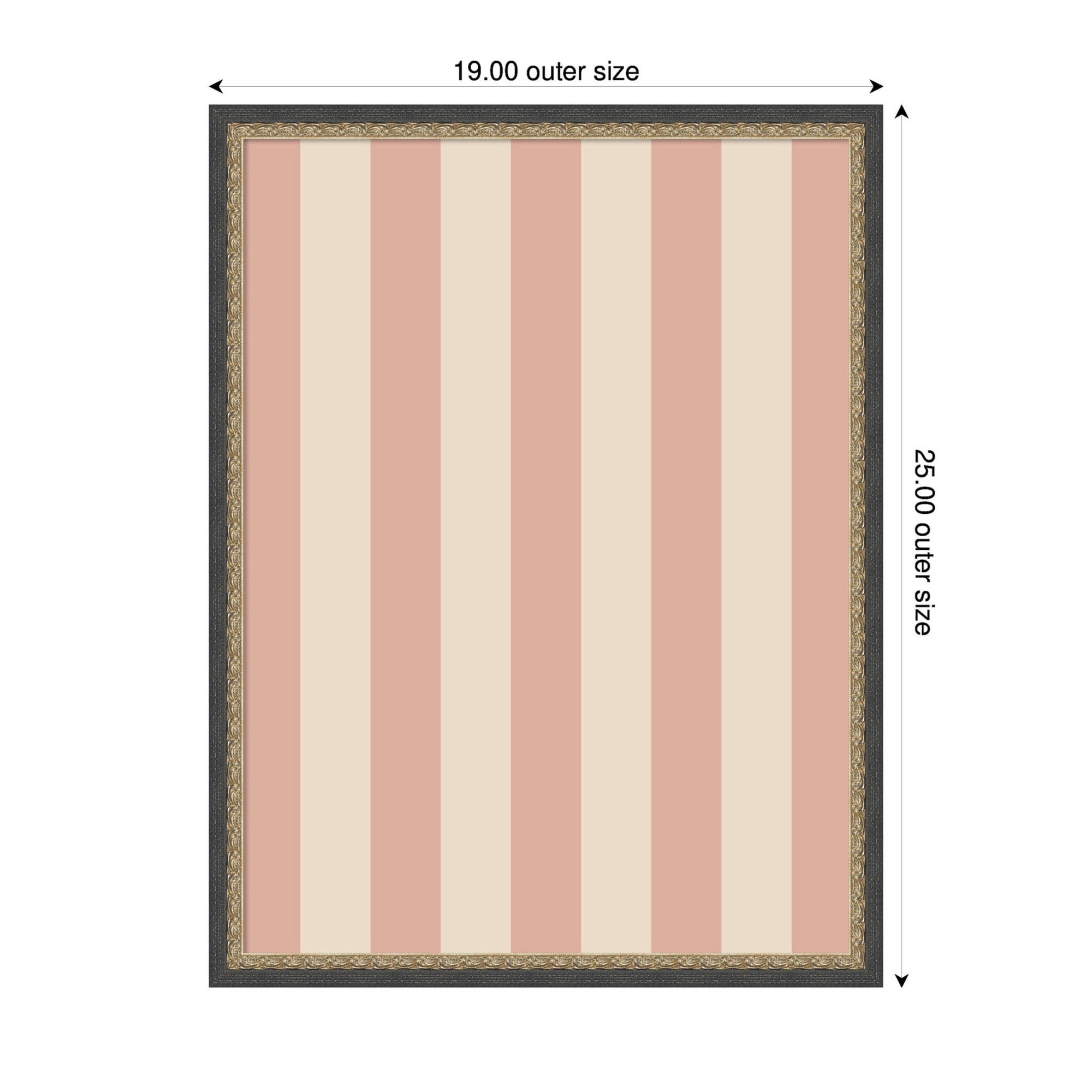 Kate and Laurel Framed Fabric Pinboard 19 x 25,  Printed Linen Decorative Bulletin Board for Use as a Vision Board or Wall Organization, Matinee Black Bronze Frame