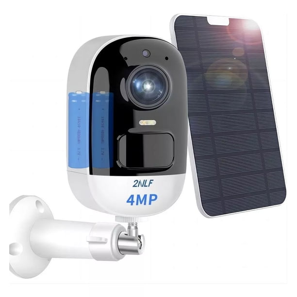 2NLF D630 Solar Cámara De Seguridad Full HD 4 MP Con Panel Solar