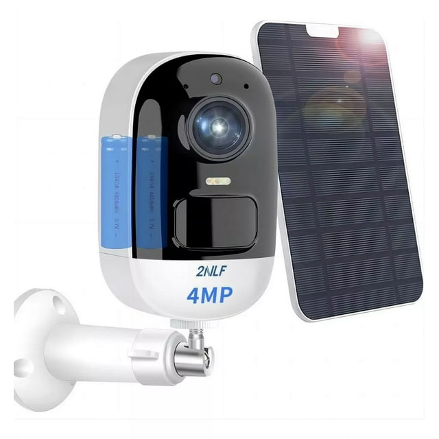 2NLF D630 Solar Cámara De Seguridad Full HD 4 MP Con Panel Solar