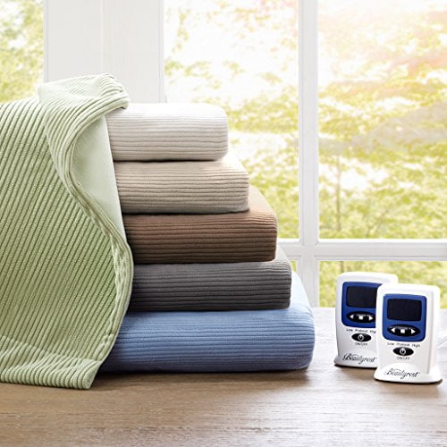 Beautyrest Electric Micro Fleece Heated Blanket, Twin, Lake
