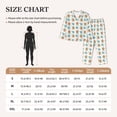 thumbnail image 4 of Fotbe Sea Turtle Pattern Long Sleeve Pajama Set for Women,Sleepwear Set,2-piece Loungewear Set,Soft PJs Comfy Nightwear with Pockets -Small, 4 of 7