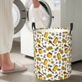 thumbnail image 4 of Picia Cute Bee Large Laundry Basket, Waterproof, Freestanding Laundry Hamper, Collapsible Tall Clothes Hamper with Extended Handles-Medium, 4 of 8