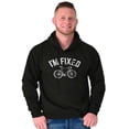 thumbnail image 5 of I'm Fixed Bike Gear Riding Cyclist Hoodie Hooded Sweatshirt Men Brisco Brands X, 5 of 6
