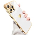 thumbnail image 4 of LeYi For iPhone 16 Pro Case: Soft Cute, Tempered Glass Screen Protector 2 Pcs, White, 4 of 7
