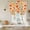 Burnt Orange, Olive, variant on Burnt Orange Maple Tie Up Curtains for Windows, Balloon Window Shades, Fall Thanksgiving Leaves Farm Berries Kitchen Window Treatments Roll Up Curtain for Basement/Nursery 52"x45"