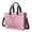 Breast Cancer Ribbon Butterfly Flower, variant on Breast Cancer Ribbon Butterfly Flower Canvas Messenger Tote Bag, Work Tote with Multi Pockets & Removable Strap, Magnetic Closure Gifts for Work Travel Shopping