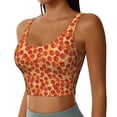 thumbnail image 2 of Hirioo Pizza for Women's Sports Vest with Full-Print Design, Stretchy Fabric and Removable Pads-Large, 2 of 8