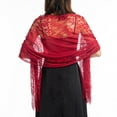 thumbnail image 2 of Meidiya 1920s Lace Beaded Shawl Wraps Floral Tassels Decor Fringed Evening Cape Scarf for Wedding, 2 of 8