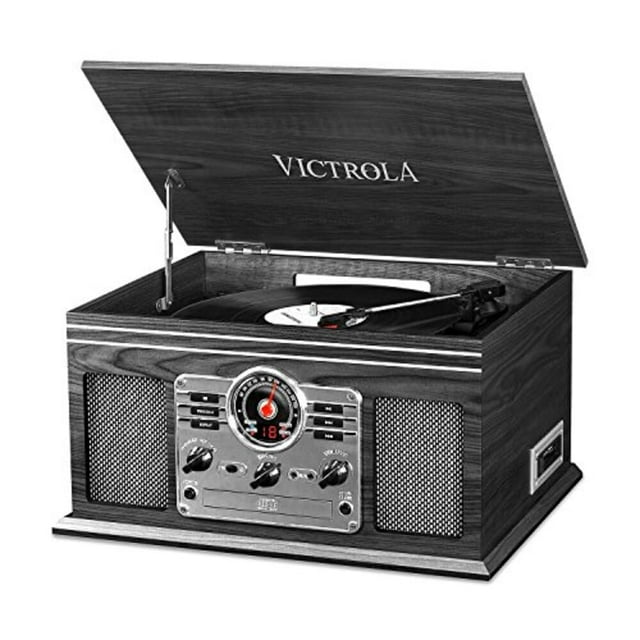 Tocadiscos Bluetooth Victrola Nostalgic 6 en 1 Grey Wood