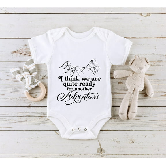 Pregnancy Announcement Onesie, I Think We Are Quite Ready For Another Adventure Onesie, Cute Announcement Baby Bodysuit Cool Baby Clothing, Cute Baby Onesie, BABY BODYSUIT LAT 4424