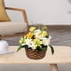 thumbnail image 5 of Flores artificiales, plantas de ratán en macetas, primavera para decoración de estantes de bodas A, 5 of 8
