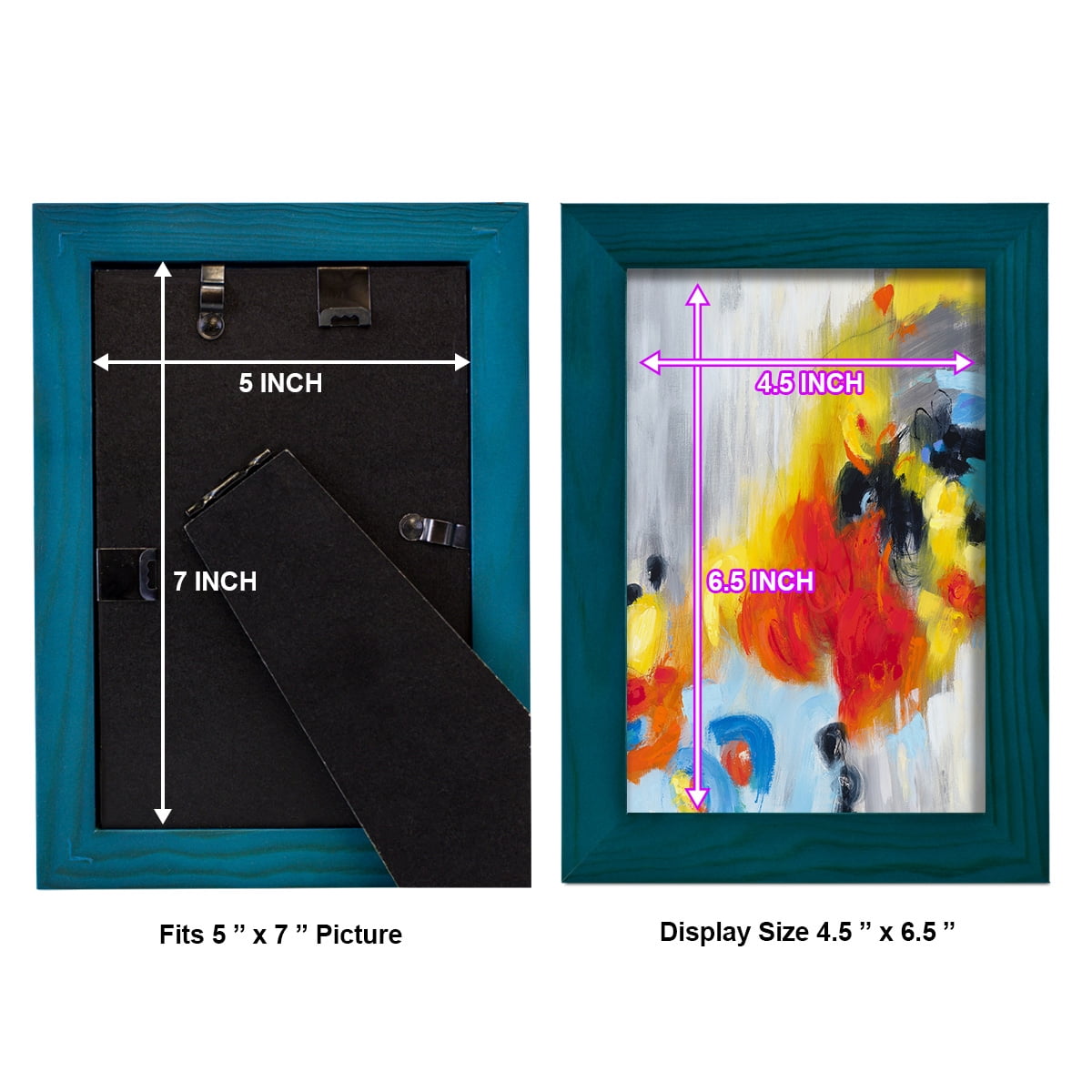 In the Loop I -Framed Print w/glass-Ocean Blue