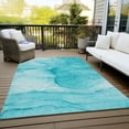 thumbnail image 6 of Addison Rugs Chantille Indoor/Outdoor Transitional Watercolors Teal Washable Rectangle Rug, 3' x 5', 6 of 6