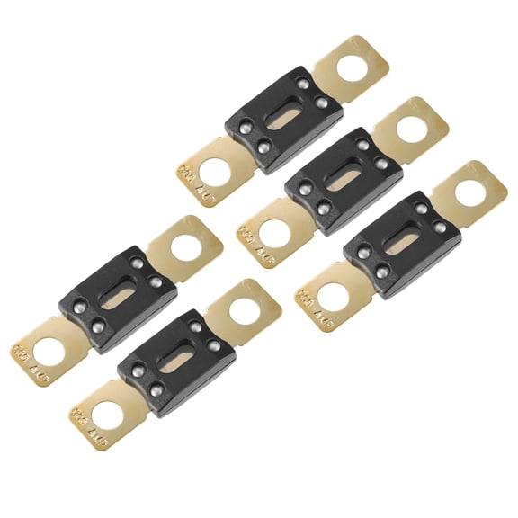 Unique Bargains 5pcs High Current Fuse 300A Audio CD ANM Fuse Bolt on Fuse for Car Motorcycle Boat Zinc Alloy