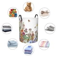 thumbnail image 6 of Fotbe Herbs and Wildflowers Laundry Basket with Handles, Waterproof Large Laundry Hamper, Wash Bag for Corner Dorm, Rolling Laundry Basket with Handles-Small, 6 of 8